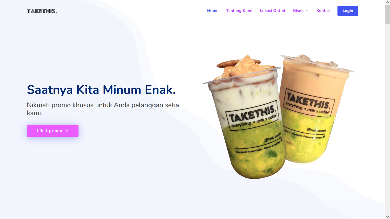 Company Profile - Takethis Coffee - Portfolio Website Jogja